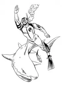 Fisă de colorat cu Action man de colorat p11