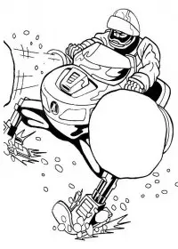 Fisă de colorat cu Action man de colorat p13