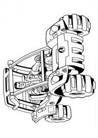 Fisă de colorat cu Action man de colorat p16