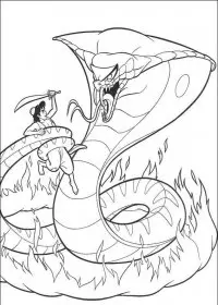 Fisă de colorat cu Aladin de colorat p39