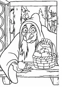 Fisă de colorat cu Alba ca zapada de colorat p03