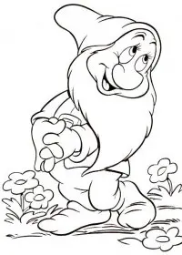 Fisă de colorat cu Alba ca zapada de colorat p10