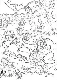 Fisă de colorat cu Alba ca zapada de colorat p15