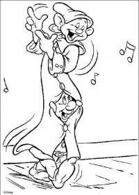 Fisă de colorat cu Alba ca zapada de colorat p30