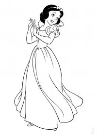 Fisă de colorat cu Alba ca zapada de colorat p41