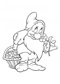 Fisă de colorat cu Alba ca zapada de colorat p51