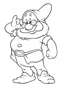 Fisă de colorat cu Alba ca zapada de colorat p53