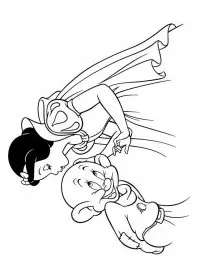 Fisă de colorat cu Alba ca zapada de colorat p55