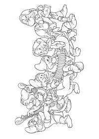 Fisă de colorat cu Alba ca zapada de colorat p57