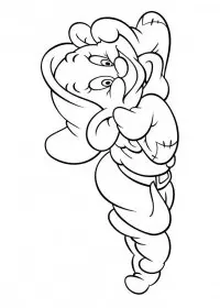 Fisă de colorat cu Alba ca zapada de colorat p58