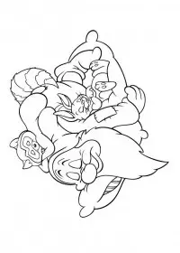 Fisă de colorat cu Alba ca zapada de colorat p59