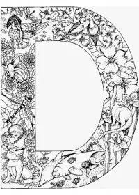 Fisă de colorat cu Alfabetul cu animale de colorat p04