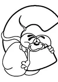 Fisă de colorat cu Alfabetul cu diddle de colorat p03