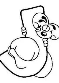 Fisă de colorat cu Alfabetul cu diddle de colorat p10