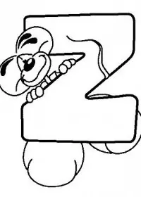 Fisă de colorat cu Alfabetul cu diddle de colorat p25