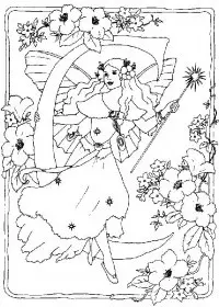 Fisă de colorat cu Alfabetul cu zane de colorat p03