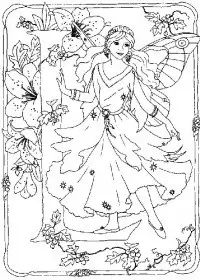 Fisă de colorat cu Alfabetul cu zane de colorat p11