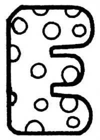 Fisă de colorat cu Alfabetul de colorat p05