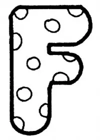 Fisă de colorat cu Alfabetul de colorat p06