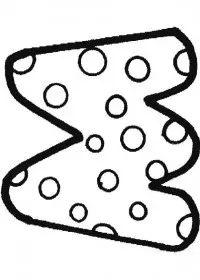 Fisă de colorat cu Alfabetul de colorat p13