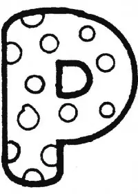 Fisă de colorat cu Alfabetul de colorat p16