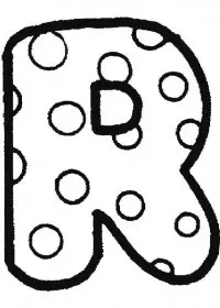 Fisă de colorat cu Alfabetul de colorat p18