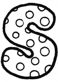 Fisă de colorat cu Alfabetul de colorat p19