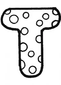 Fisă de colorat cu Alfabetul de colorat p20