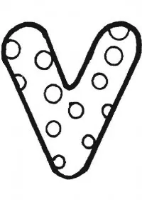 Fisă de colorat cu Alfabetul de colorat p22