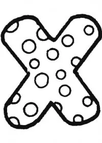 Fisă de colorat cu Alfabetul de colorat p24