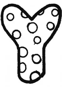 Fisă de colorat cu Alfabetul de colorat p25