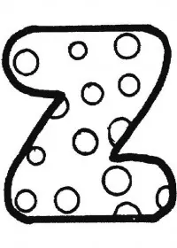 Fisă de colorat cu Alfabetul de colorat p26