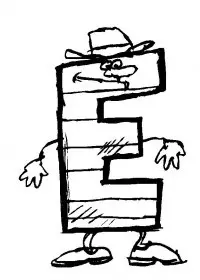 Fisă de colorat cu Alfabetul haios de colorat p05