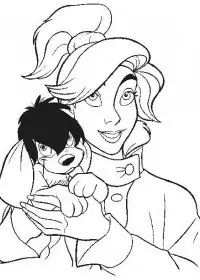 Fisă de colorat cu Anastasia de colorat p11