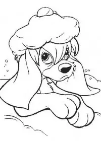 Fisă de colorat cu Anastasia de colorat p16