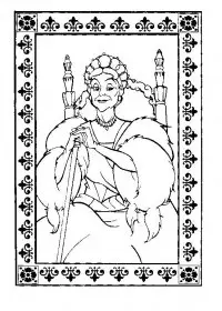 Fisă de colorat cu Anastasia de colorat p17