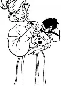 Fisă de colorat cu Anastasia de colorat p34