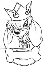 Fisă de colorat cu Anastasia de colorat p40