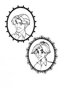 Fisă de colorat cu Anastasia de colorat p43