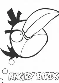 Fisă de colorat cu Angry birds de colorat p06