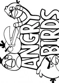 Fisă de colorat cu Angry birds de colorat p07