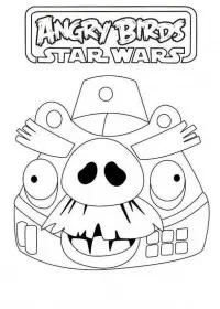 Fisă de colorat cu Angry birds de colorat p08