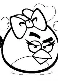 Fisă de colorat cu Angry birds de colorat p13