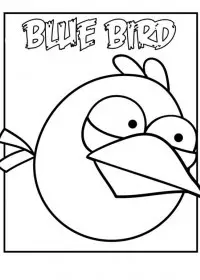 Fisă de colorat cu Angry birds de colorat p15