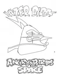 Fisă de colorat cu Angry birds de colorat p20