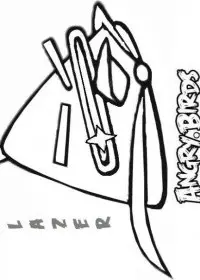 Fisă de colorat cu Angry birds de colorat p21