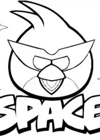 Fisă de colorat cu Angry birds de colorat p27