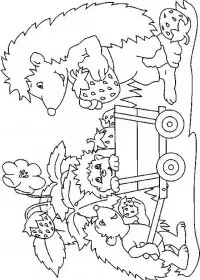 Fisă de colorat cu Animale arici de colorat p40