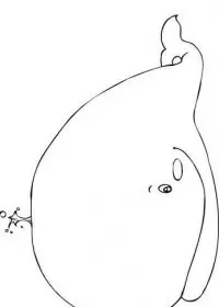 Fisă de colorat cu Animale balene de colorat p01