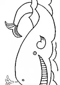 Fisă de colorat cu Animale balene de colorat p03